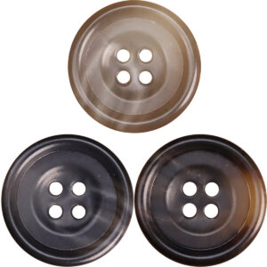 Retro Khaki Black Gray Coffee Urea Buttons for Men's Jackets 30 Pack 
