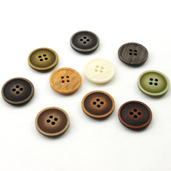 11.5-25mm Green Brown Resin Four-Hole Buttons 100 Pack (10 Colors) - Image 5