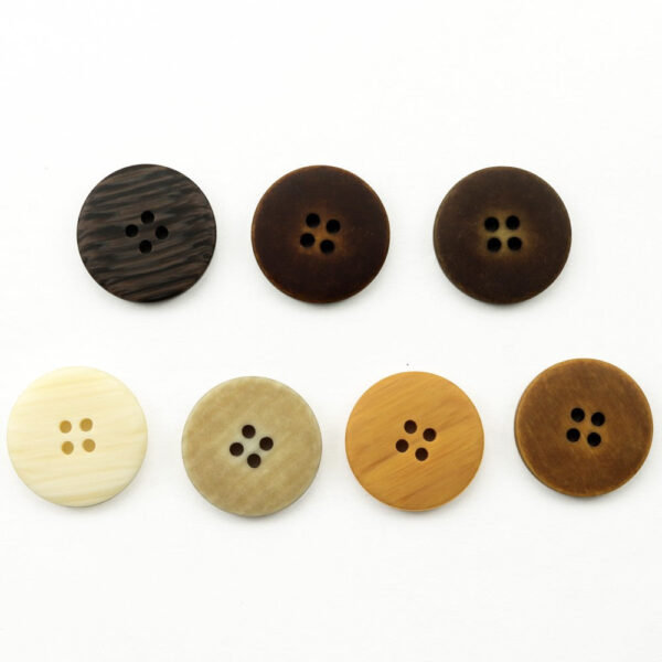 Yellow-Orange Four-Hole Resin Buttons 98 Pack (7 Colors) - Image 3