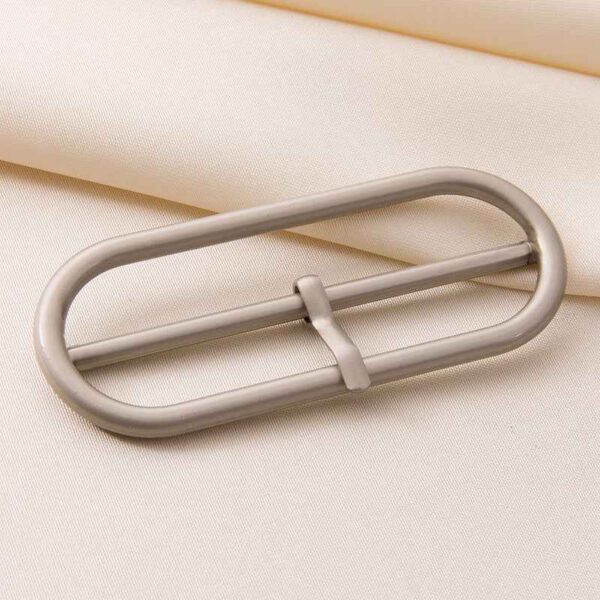 30-60mm Oval Center Bar Belt Buckles - Adjustable Metal Clasps 20pcs
