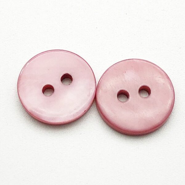 12.5mm Two-Hole Flat Shell Shirt Buttons 20pcs - Image 5