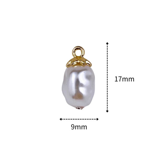 Baroque Pearl Shaped Metal Buttons for Chiffon Shirts Blouses 10pcs - Image 9