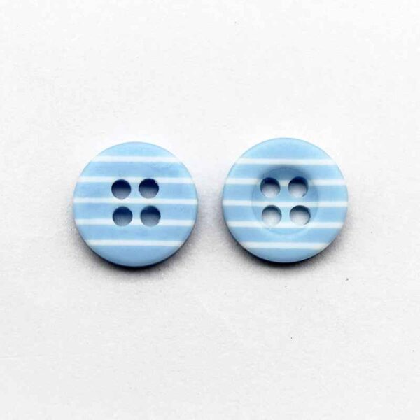11.5mm Colorful Resin Striped Buttons for School Uniforms 980 Pack