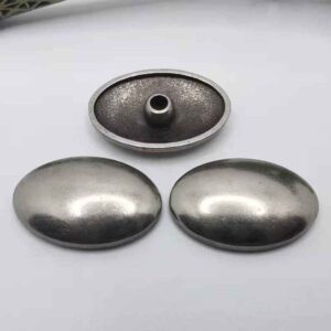 Vintage Antique Silver Oval Rivets Studs for DIY Leather Crafts 40pcs