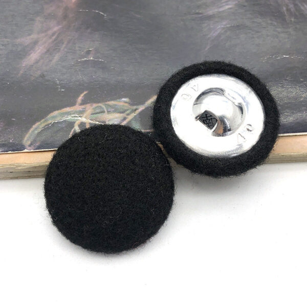 28mm Round Fabric-Covered Buttons for Women's Cashmere Coats 20pcs - Image 3