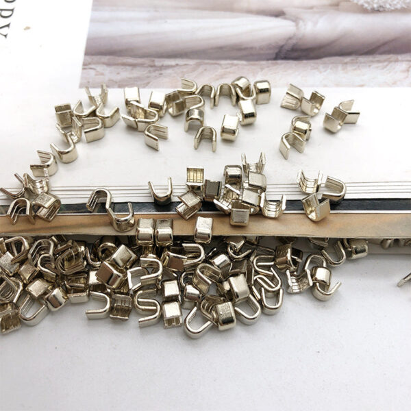 #5 Zipper Repair Kit Metal Head Sliders Retainer Insertion Pin 80 Pack - Image 12