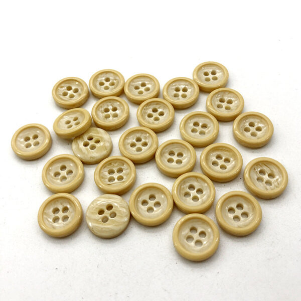 10mm Round 4-Hole Shirt Pearlized Small Resin Buttons 270 Pack - Image 16