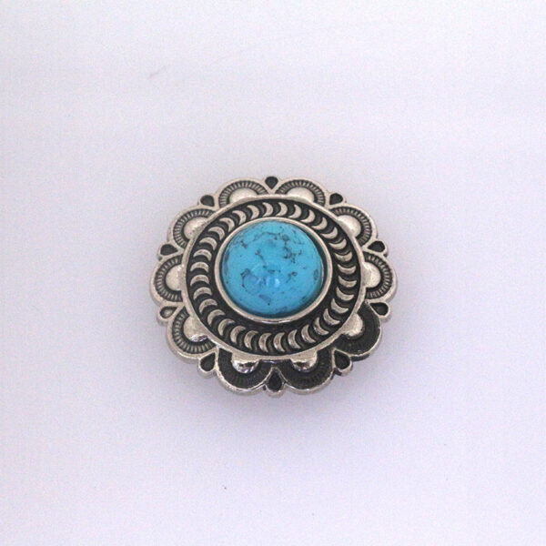 Turquoise Metal Stud Buttons for Belts Bag Clothing 50 Pack(10 Styles) - Image 5