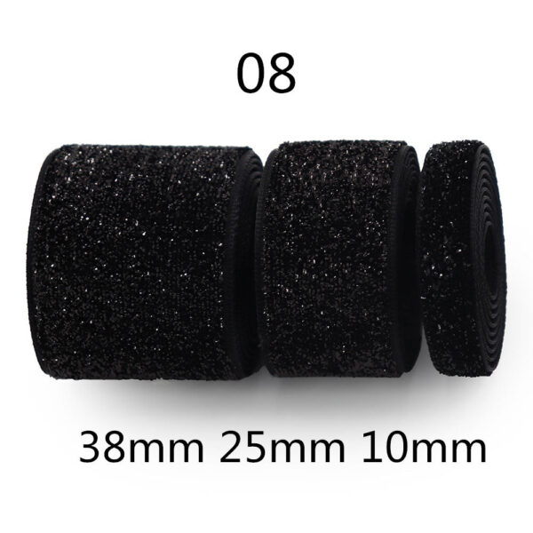 10/25/38mm Gradient Chenille Ribbon with Sparkle 3 Sizes Pack - Image 7