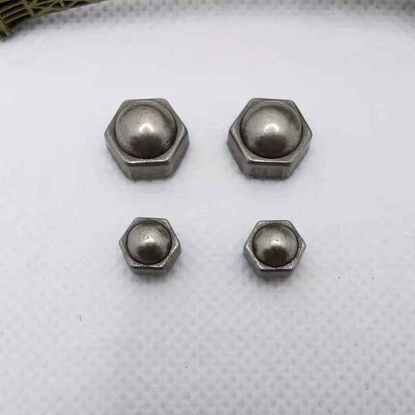 8/10MM Vintage Punk Hexagon Studs Antique Silver Alloy Rivets 30 Pack