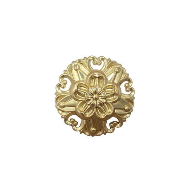 18/20/23mm Hollow 3D Five-Petal Flower Metal Shank Buttons 20pcs