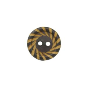 15mm Dark Brown Round 2-Hole Wood Buttons for Sweaters and Tops 40pcs