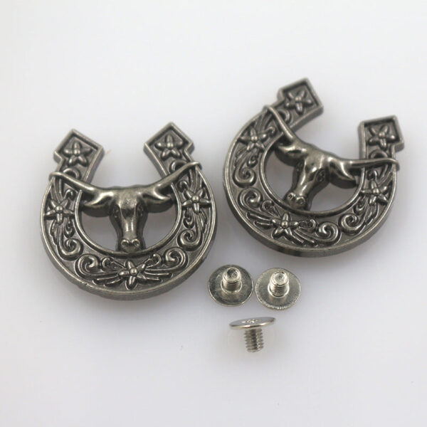 27mm Vintage Cow Horsehide Metal Buttons for Wallets Belts 50 Pack - Image 3