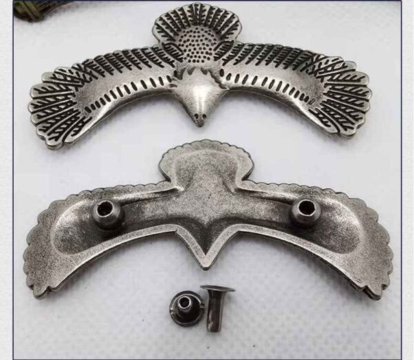 Vintage Silver Eagle Rivets – Antique Alloy Studs for Punk 40 Pack