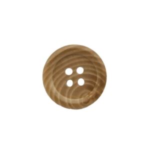 Round 4-Hole Natural Wood Buttons for Kids’ Shirts Clothes