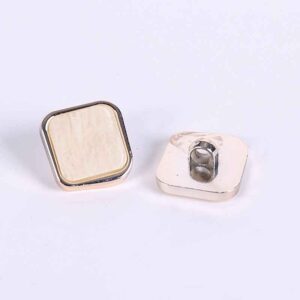 18/21/25mm Rose Gold Square Beveled Plastic Buttons Bulk 500pcs