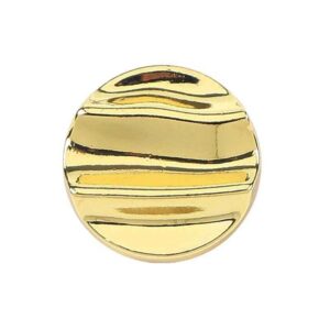 28L/36L Crinkle Wave Metal Shank Buttons for Jackets Outerwear 20pcs