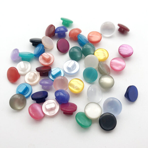 10mm Resin Pearlized Shank Buttons for Kids' Cardigans 120 Pack - Image 3