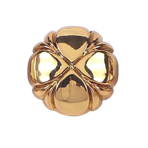 24L/28L/32L/36L Domed Clover-Shaped Metal Shank Buttons 30 Pack