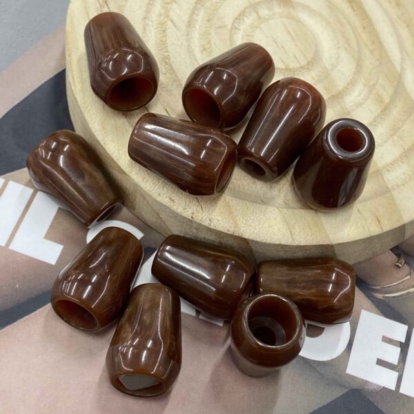 20mm Resin Single-Hole Bell Cord Buttons for Hoodies Coats 30 Pack