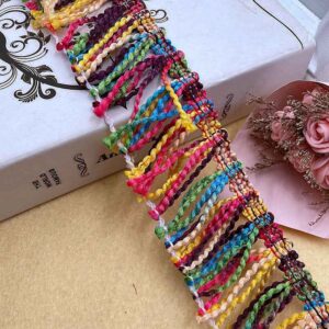 5.5CM Tassel Fringe Trim 25 Yards Colorful Ribbon for Home Decor DIY