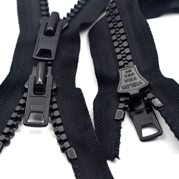 4pcs #10 Extra Heavy Molded Pulls YKK Vislon Jacket Zippers - Image 2
