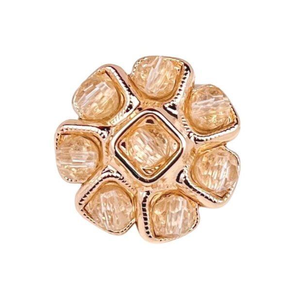 Beaded Flower Metal Buttons for Women’s Sweaters & Dresses 20pcs - Image 4