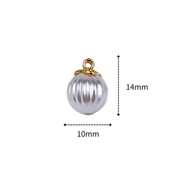 Baroque Pearl Shaped Metal Buttons for Chiffon Shirts Blouses 10pcs - Image 7