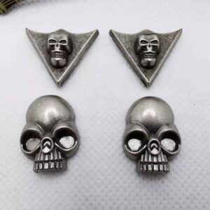 Vintage Silver Punk Skull Head Zinc Alloy Rivets Studs for Leather