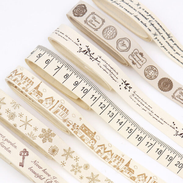 16mm Cotton-Linen Bias Tape Handmade Bow Craft Ribbon 7 Pack 35 Yards - Image 2