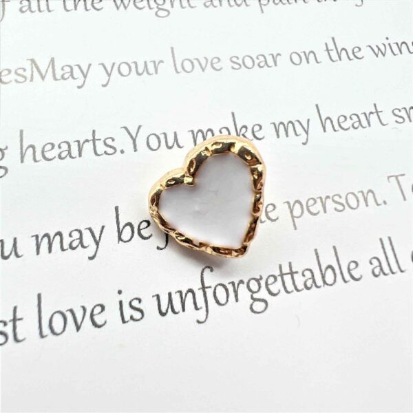 20L (12.5mm) Vintage British-Style Heart Shank Buttons 48 Pack