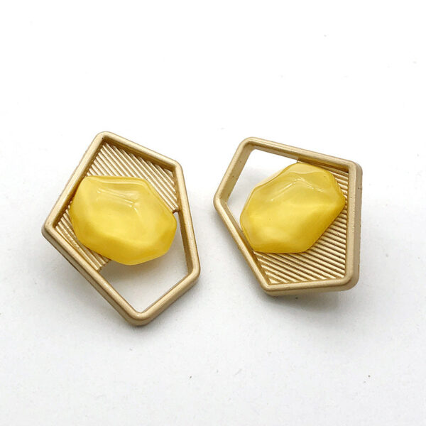 25mm Gold Irregular Metal Shank Buttons 10pcs - Image 4