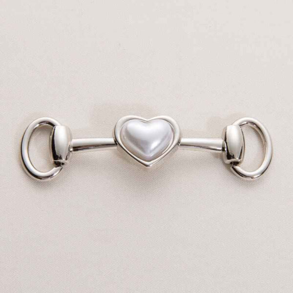 73mm Gold Silver Metal Heart Chain Decorative Buckle 20 Pack