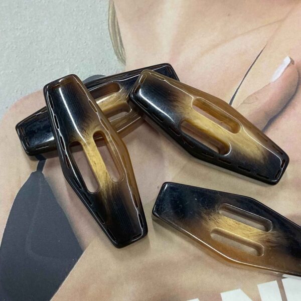 4.7cm Rectangular Resin 2-Hole Buckle Buttons 10pcs