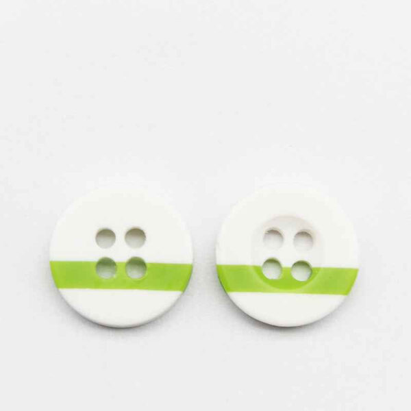 Rainbow Striped Round 4-Hole Resin Buttons for Kids' Crafts 100pcs