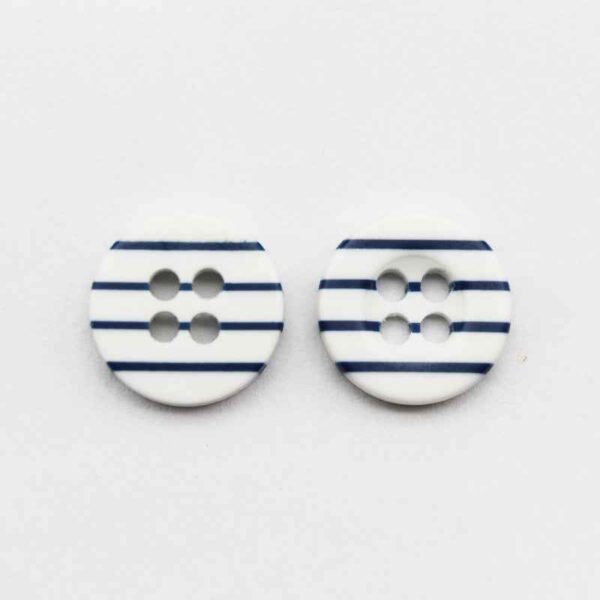 11.5mm Colorful Resin Striped Buttons for School Uniforms 980 Pack