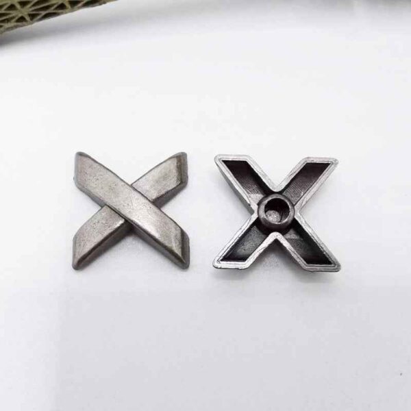 13MM Antique Silver X-Shaped Metal Rivet Studs for Leather 30 Pack