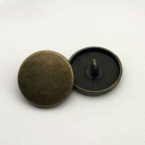 1 Inch Round Flat Metal Shank Buttons for Women's Coat 20PCS