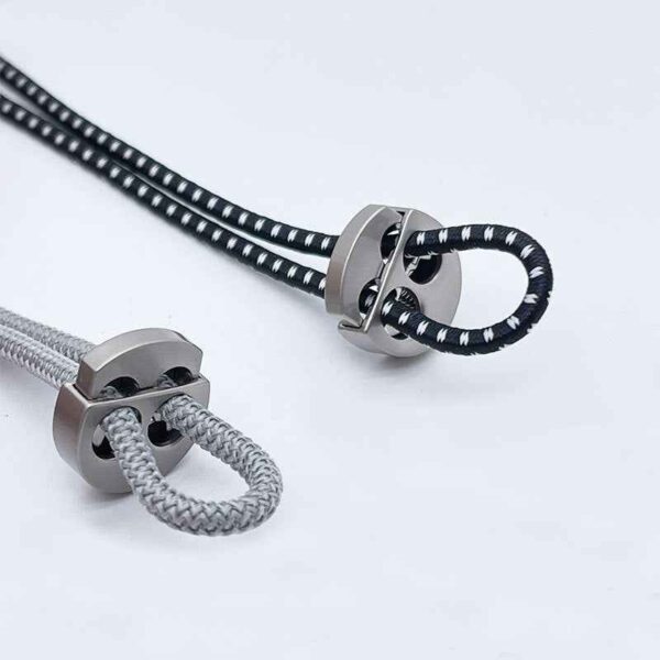 Zinc Alloy 2-Hole Cord Lock Adjustable Metal String Fastener 10PCS