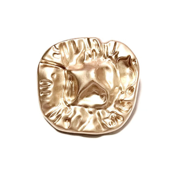 Alloy Irregular Quadrilateral Buttons with Raised Surface 20pcs - Image 3