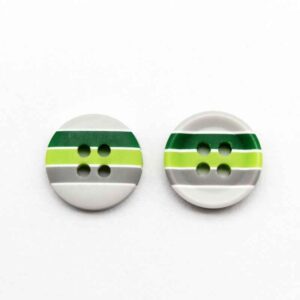 12.5mm Green Yellow Round Resin Buttons for Kids' Sweaters 100pcs