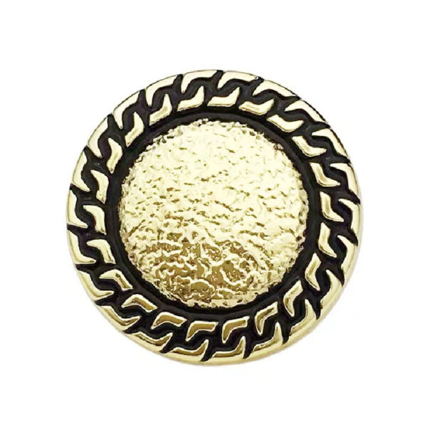 18/23MM Pink White Black Chain-Edged Rose Gold Metal Buttons 20pcs - Image 4