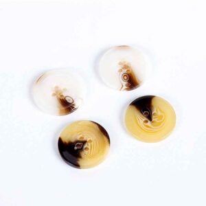 23/25mm Round 4-Hole Resin Buttons for Coats 100pcs