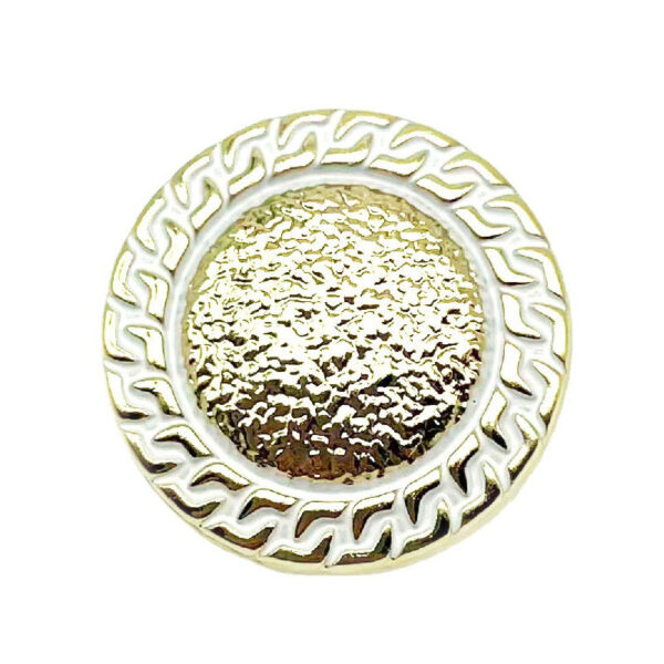18/23MM Pink White Black Chain-Edged Rose Gold Metal Buttons 20pcs - Image 5
