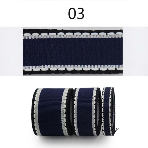 10/25/38mm Candy-Colored Ribbed Ribbon 3 Size Set - Image 7