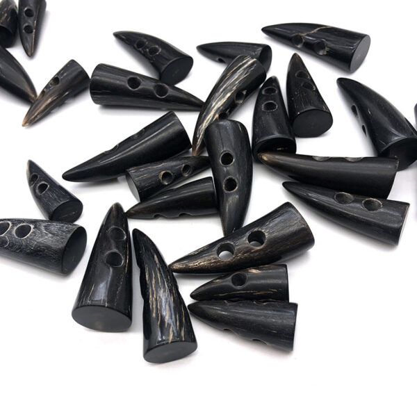 50mm Natural Horn Toggle Decorative Buttons for Men Wool Coats 10pcs - Image 2