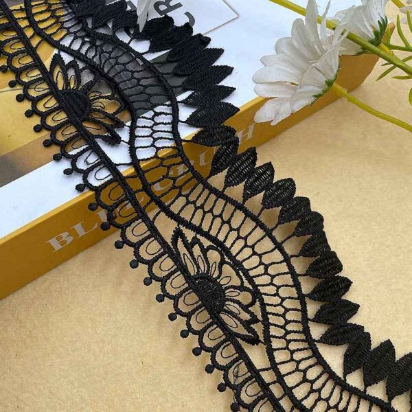 10CM Milk Fiber Embroidered Lace Trim for Clothing Home Decor 5 Yards