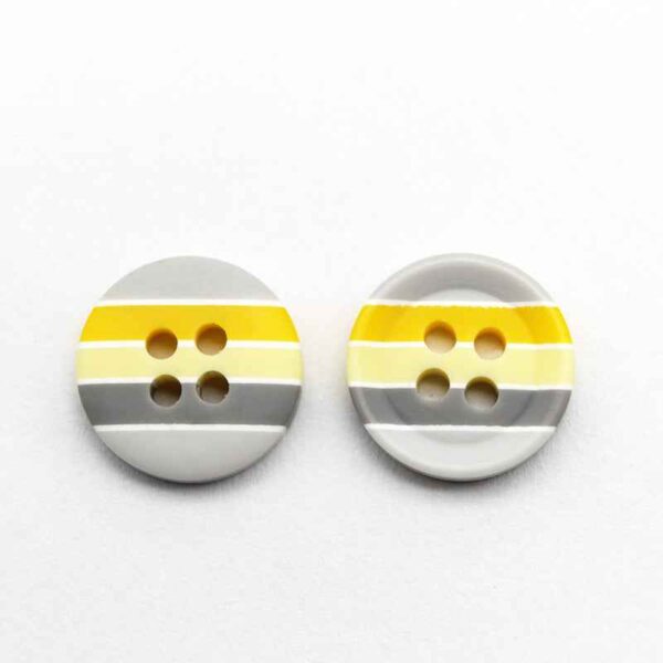 12.5mm Green Yellow Round Resin Buttons for Kids' Sweaters 100pcs