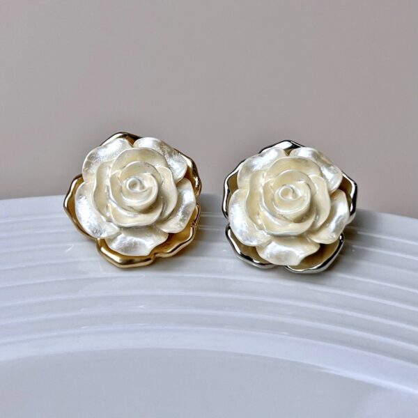 18/23MM Vintage Rose Coat Metal Decorative Buttons 12pcs - Image 2