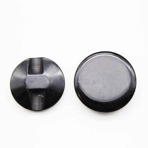 13-20mm Black Round Hidden Hole Resin Buttons 100pcs
